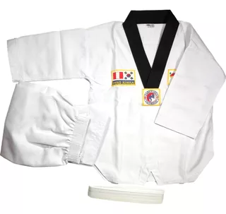 Tae Kwon Do Tkd Adultos Conjunto Completo Drill - Blanco