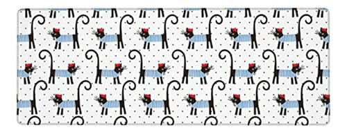 Mouse Pad Xl Estampado Gato, Antideslizante