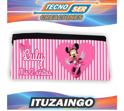 Cartucheras Kitty Impresa 2 Caras Personalizadas Souvenir