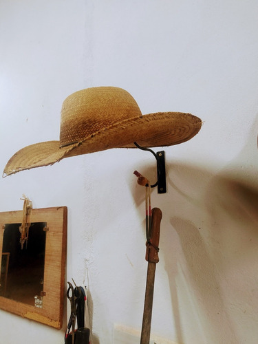 Conjunto 12 Porta Chapeu De Parede Com Cabide Em Aço Maciço