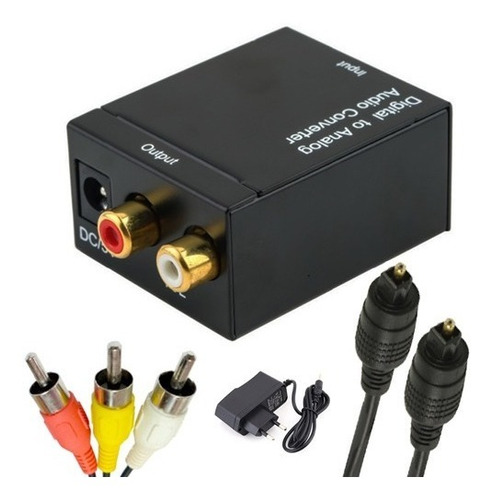 Convertidor De Audio Digital Óptico/coaxial A Análogo Rca 