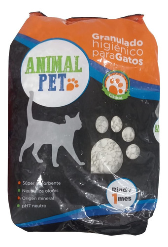 Animal Pet Bolsón 15 Kg Piedras Absorbentes El Molino