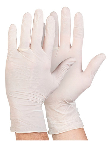 Guantes De Latex Descartables Examinación Caja X 100