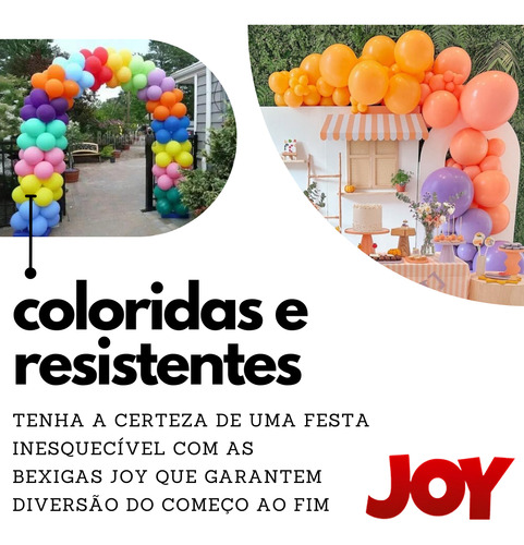 Bexigas Joy 9 150un Cores Vibrantes Festas E Eventos