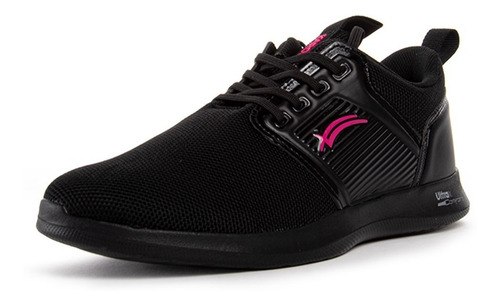 Imagen 3 de 6 de Tenis Deportivo Karosso B-114 Negro Fiusha Mujer