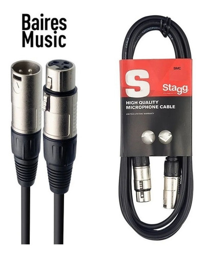 Imagen 1 de 8 de Cable Stagg Canon Canon 6 Metros Xlr Balanceado