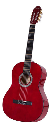 Guitarra criolla clásica Parquer Custom GC109 para diestros roja laca