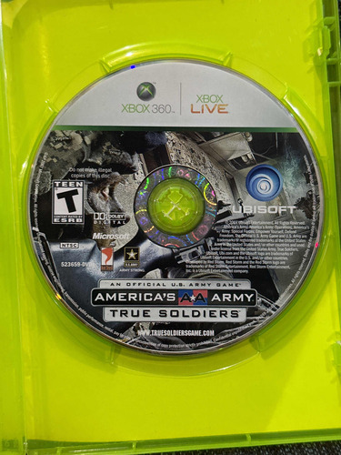 Americas Army True Soldiers Xbox 360 (Usado)