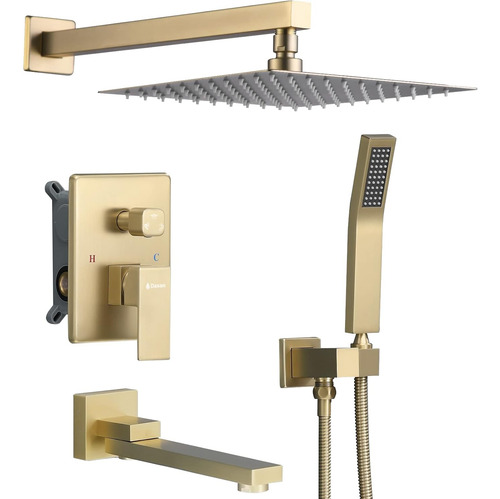 Da-ss03bg-s10w - Juego Completo De Grifos De Ducha De Bañera