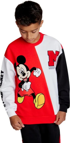 Pants Completo Mickey Mouse Conjunto Niños Disney 1204795 Blanco Liso 7/8 Años