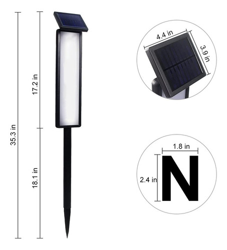 Anuncio Led Iluminado Con Energía Solar Para Exteriores Con