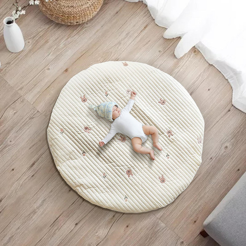 Alfombra Acolchada Para Niños Alfombrillas Redondas Grandes