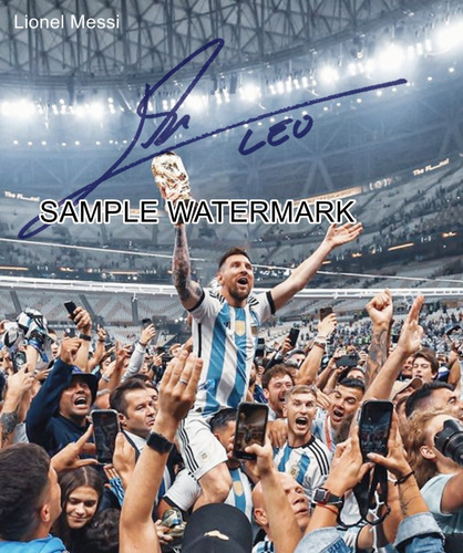 Leo Messi Qatar 2022 Foto Digital Firmada Lea La Info #7