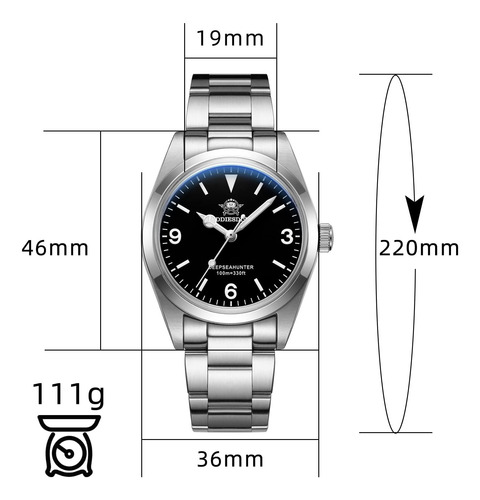 Addiesdive Reloj De Cuarzo De 36 Mm Vh31 Relojes De Pulsera