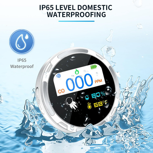 Detector De Alarma De Monóxido De Carbono Hd10 Portátil Domé