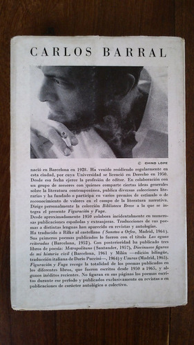 Imagen 2 de 4 de Figuración Y Fuga - Carlos Barral (poesía)