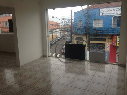 Imagem 1 de 7 de Salão Para Alugar, 60 M² Por R$ 1.400/mês - Vila América - Santo André/sp - Sl0205