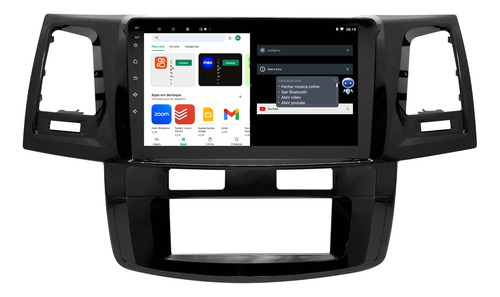 Multimidia Hilux Sw4 04/15 Android 14 Voz 2gb Carplay 9p