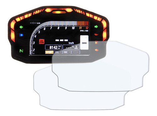 Imagen 1 de 6 de 2 Micas Protectoras Para Pantalla De Motos Ducati Panigale