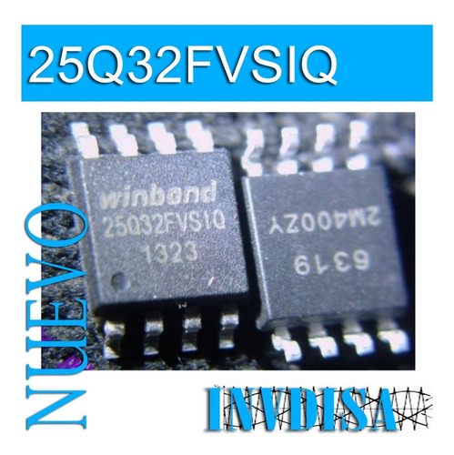 Chip Bios Winbond W25q32 W25q32fvsiq 25q32 - Programado (Usado)