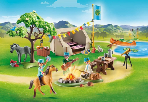 Playmobil Spirit Camping Campamento Verano Parque Establo