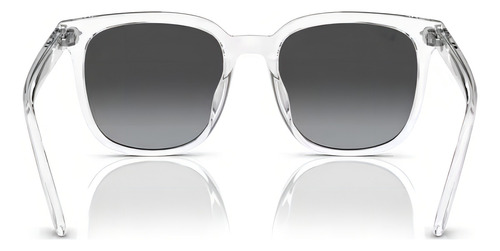 Óculos De Sol - Ray-ban - Rb4401d 64478g 57 Armação Transparente Haste Transparente Lente Cinza Desenho Quadrado