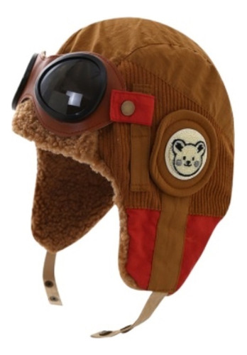 Gorro Gafas Aviador Unisex Retro Cálido Bonito Para Invierno
