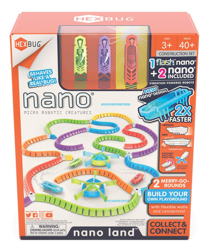 Hexbug Flash Nano Nano Land - Colorido Set Sensorial Para Ni