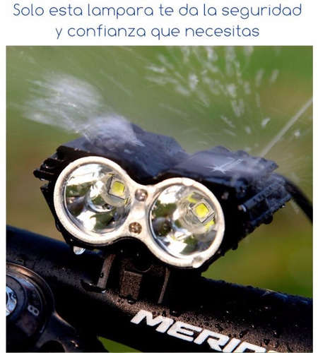 Lampara Bicicleta Solarstorm X2 Recargable 1200 Lumen Reales