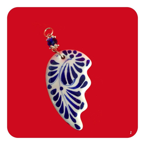 Imagen 3 de 5 de Dije Corazón Para Parejas De Talavera Poblana Amor Y Amistad