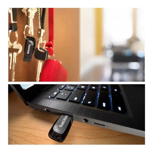 Imagen 6 de 7 de Pack X 3 Sandisk Ultra Shift 32gb Usb 3.0 Flash Drive Black