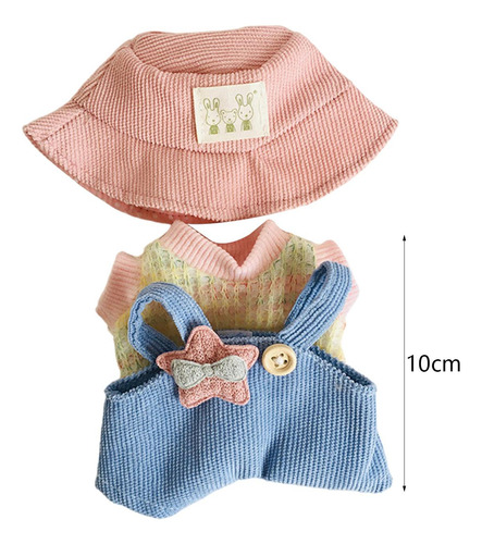 Figura De Felpa, Camiseta Y Mono, Vestido De Sombrero Rosa