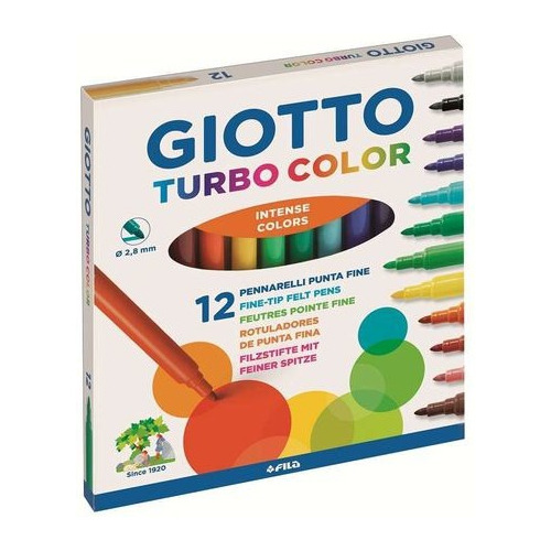 Marcador Fino Giotto Color X 12