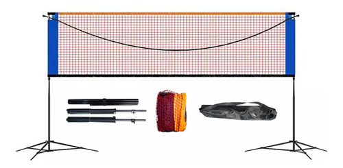 Red Badminton Portatil Duradera Para Tenis Voleibol Soporte