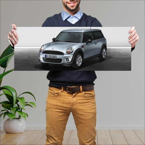 Cuadro 30x80cm Auto 2010 Mini One Clubman Auto 95