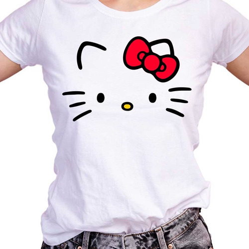 Imagen 1 de 2 de Polera Unisex Regalo Diseño Hello Kitty 2