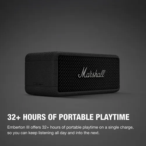 Alto-falante Bluetooth Portátil Marshall Emberton Iii Preto 127v