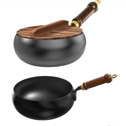 Sartén Wok Wok Chino Fondo Plano Fácil De Limpiar