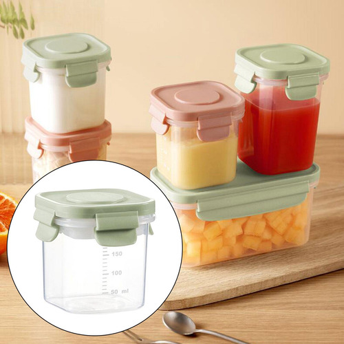 Caixa De Armazenamento De Iogurte Recipientes De 200ml Verde