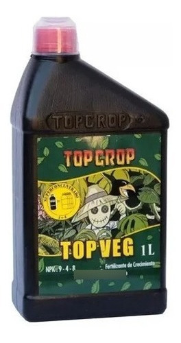 Imagen 1 de 10 de Top Crop Top Veg 1 Litro Fertilizante De Crecimiento
