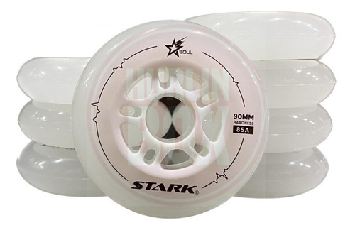 Pack X 6 Ruedas Stark Soul Roller 90mm Hardness 85a