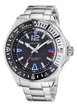 Comprar Reloj Nautica Box Set Cab Clearwater Beach 3 Hands Napcwf303 Plateado Negro Negro