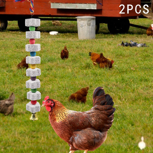 2 Piezas Gran Loros De Pájaros Masticando Juguete