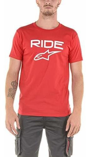 Camiseta Alpinestars Standard Ride 2.0 - Roja/blanca Talla L