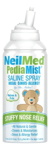 Pediamist Neilmed Spray Solución Salina 75ml Color Verde