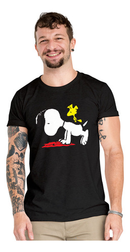 Polera Snoopy Training Crossfit Algodon Organico Wiwi