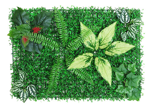 Topiario Pared Plantas Artificiales, Hojas Verdes,