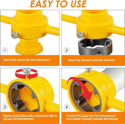 A A Herramienta For Hacer Roscas De Pvc Kit De Matrices