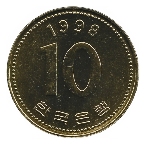 Corea Del Sur 10 Won 1998 Cha#3 (Usado)