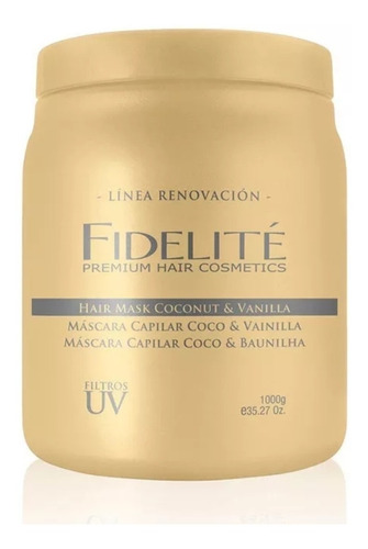 Mascara Fidelite Coco Vainilla X 1kg Aceite Coco Y Keratina